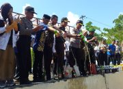 Video, Jelang Natal dan Tahun Baru Polres Jeneponto Musnahkan Ratusan Botol Miras