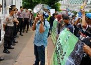 Forsemesta Sultra Unjuk Rasa di Kantor Kementrian ESDM RI, terkait Legalitas PT. Babarina Putra Sulung