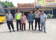 Arbinta Ginting Supir Bus Maut Sutra Meyerahkan Diri Ke Mapolsek Pancur Batu
