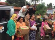 Peduli Korban Paska Banjir, SMKN 1 Jeneponto Angk. 99 Salurkan Bantaun