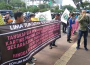 PT. Adhi Kartiko Pratama Diduga Melakukan Penambangan Ilegal, FORSEMESTA Sultra Gelar Aksi di Kantor Kementerian ESDM