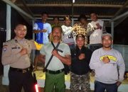 Upaya Harkamtibmas, Bhabinkamtibmas Bersama Warga Aktif Jaga Kamtibmas di Malam Hari