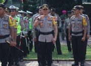 Kapolres Madina AKBP Irsan Sinuhaji SIK, MH Hadiri Apel Kesiapan Pengamanan Pemilu 2019 di Medan