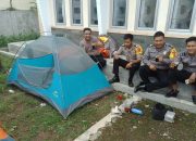 Camping Ala Brigadir Umamul Muflich Anggota Polsek Panyingkiran Untuk Mengawal Ketat Hasil Pemilu 2019