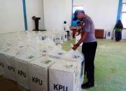 Pastikan Logistik Pemilu Aman, Ini Yang Dilakukan Polsek Belitang