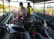 Tim PAM Balapan Liar Regu 1 Polres Jeneponto Amankan Puluhan Roda Dua