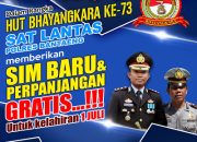 Peringati HUT Bhayangkara Ke-73  Polres Bantaeng Bagikan SIM Gratis