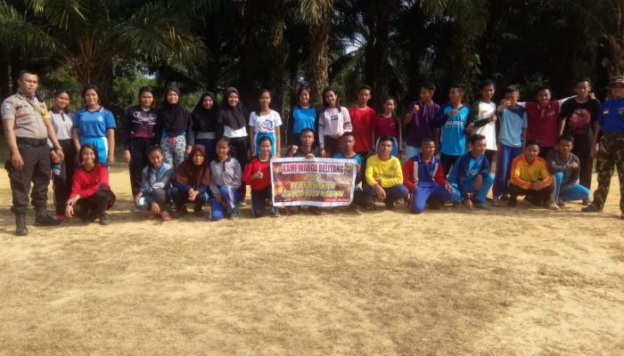TNI-Polri Bersama Paskibra Kecamatan Belitang Kampanye Anti Karhutla