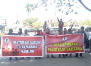 Demo Tolak Tambang Pasir Laut, Masyarakat Galesong Datangi Kantor Gubernur Sulsel