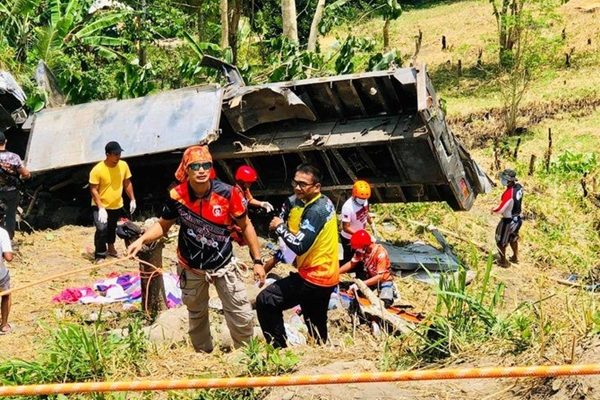 REM Truk Blong dan masuk Jurang Tewaskan 20 Orang 