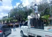Bupati Butur Diduga Lakukan Penyalagunaan Kewenangan dan maraknya Dugaan Korupsi, FKLP dan Mahasiswa Butur Gelar Aksi Didepan Mapolda Sultra