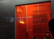 Dinding ATM BNI dijalan Yosudarso, pecah dan retak diduga dilepar orang tak dikenal