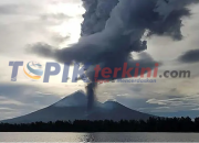 Warga Mengungsi setelah Gunung Merapi Papua Nugini meletus