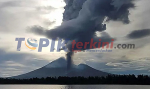 Warga Mengungsi setelah Gunung Merapi Papua Nugini meletus