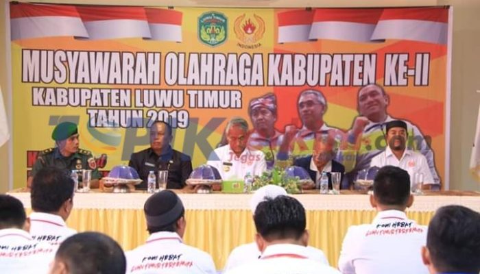 Musorkab Luwu Timur Dibuka, Bupati Husler Harapkan KONI Semakin Profesional