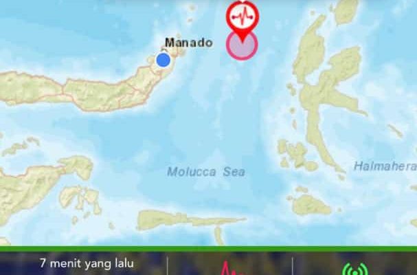 Potensi Tsunami, Gempa 7,4 M Guncang Sulawesi Utara
