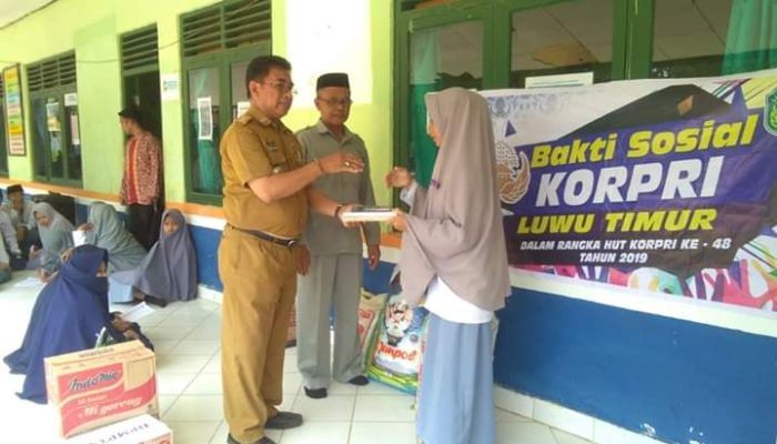 Gelar Aksi Peduli di Panti Asuhan, Korpri Luwu Timur Serahkan Paket Sembako