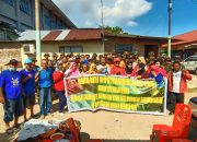 Laksanakan Binter, Yonarhanud 4/AAY Makassar Bersihkan Drainase