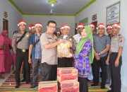 Sambut Natal, Kapolres Sekadau Bersama Anggota Nasrani Anjangsana ke Panti Asuhan & Rumah Ibadah