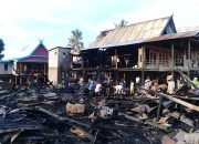 Kebakaran di Bungung Kanunang hanguskan 4 Unit Rumah dan membakar 2 Orang