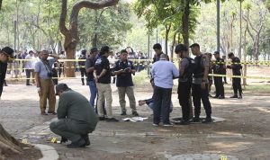 1 Hari pasca Reuni 212, Geranat Asap Meledak di taman dekat Istana Kepresidenan dan melukai 2 Tentara
