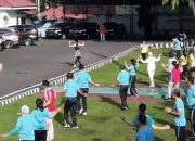 Ketua IAD Laksanakan Olahraga Senam Pagi Bersama Jajaran Kejati Sulut