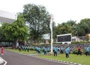 Wakajati Pimpin Olahraga Senam Pagi Perdana Dan Acara Kebersamaan Jajaran Kejati Sulut