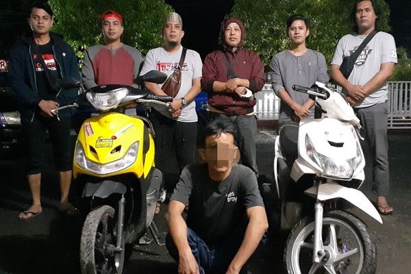 Pelaku Curanmor dan Penadah diamankan Unit II Tim Khusus Polsek Tanete Riattang Bone