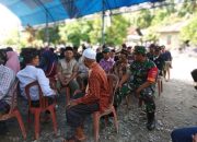 Babinsa Koramil Wotu Melayat ke Rumah Duka Warga yang Meninggal di Desa Lera