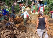 TMMD Ke-107 di Takalar, Laksanakan Pembuatan Talud Bersama Masyarakat