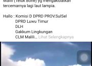 Viral !!! Kapal Tongkang Muat Ore Nikel Diduga Milik PT CLM Jebol