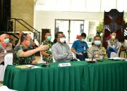 Gubernur Hadiri Rakor Gugus Tugas Percepatan Penanganan Covid-19 Sulsel