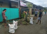 Wujud Gotong Royong, Babinsa Bontolanra Galut Laksanakan Kerja Bakti Bersama Warga
