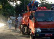 Kafe dan Taman Bermain Anak Jadi Sasaran Penyemprotan Disinfektan