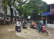 Diguyur Hujan, jalan raya Bailang kecamatan Bunaken Terendam Banjir