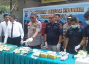 Januari hingga Maret, Polda Sumut Berhasil mengungkap 5 kasus dan mengamankan 22,52 Kg Narkoba dan 11 ribu pil extasi 