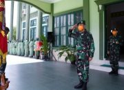 Tradisi Penerimaan & Pelepasan Danrem 143/HO, Terlaksana Sesuai Standar Prosedur Kesehatan