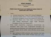 Jaga Ketersediaan Sembako, Bupati Keluarkan Surat Edaran