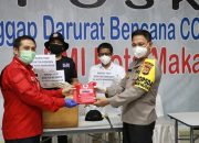 Kapolda bersama PT Bintang Serahkan Bantuat 1000 Alat Rapid Tes Covid 19 ke PMI dan IDI Makassar