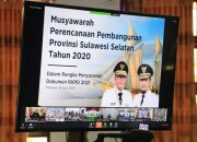 Melalui Video Conference, Bupati Luwu Timur Ikuti Musrenbang RKPD Provinsi 2021