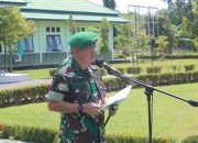 Danbrigif Pimpin Upacara Kenaikan Pangkat Bintara dan tamtama Brigif 19/Khatulistiwa