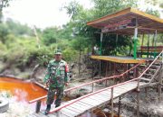 Babinsa Koramil 1012-10/Kota Sulap Kebun Karet Jadi Obyek Wisata