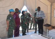 Pastikan Kelayakan, WHO Cek Ruang Isolasi COVID-19 Satgas Indo RDB MONUSCO