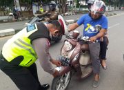 Ops Keselamatan 2020, Sat Lantas Polres Takalar Kampanyekan Cegah Covid-19