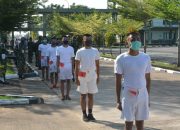 Sidang Parade Tingkat Panda Penerimaan Cata PK Kodam XII/Tpr Pedomani Protokol Kesehatan