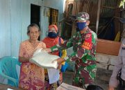 Sinergitas Tiga Pilar Desa Bontokaddopepe Bagikan Sembako