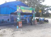 Cegah Corona, Babinsa Koramil Wotu Pantau dan Jaga Posko Covid-19 di Desa Tarengge Luwu Timur