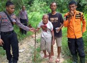 Tiga hari menghilang nyasar kedalam hutan, Lansia asal Desa Lambusa akhirnya ditemukan
