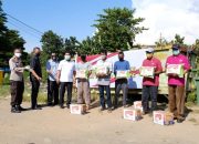 Alumni Akpol 93 Pesat Gatra Polda Sulsel berbagi kasih kepada masyarakat terdampak Covid-19