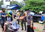 Peduli Dampak Covid-19, Bupati Husler Ikut Bagikan Nasi Kotak Untuk Pengojek